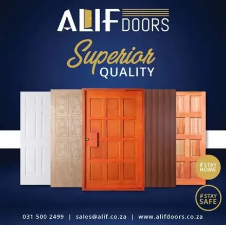 Alif white doors